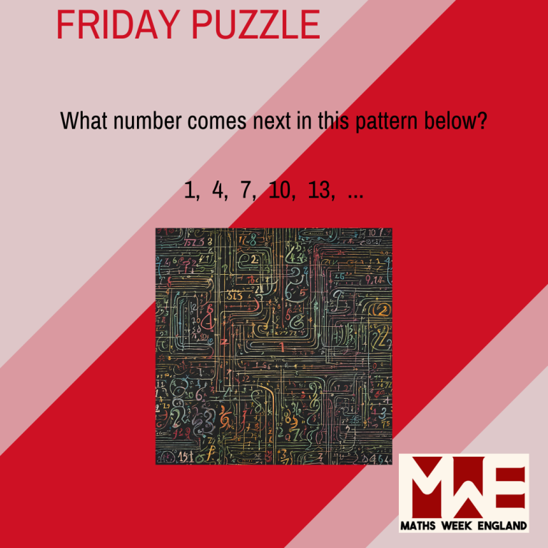 What number comes next in the pattern 1, 4, 7, 10, 13
